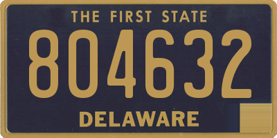 DE license plate 804632