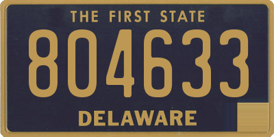 DE license plate 804633