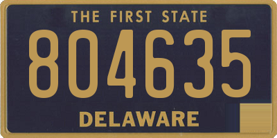 DE license plate 804635