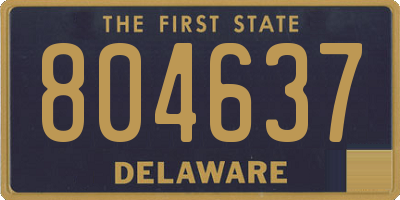 DE license plate 804637