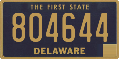 DE license plate 804644