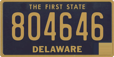 DE license plate 804646