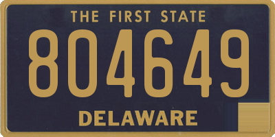 DE license plate 804649