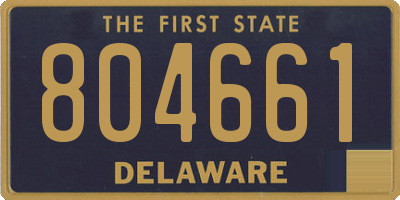 DE license plate 804661