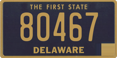 DE license plate 80467