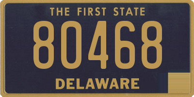 DE license plate 80468