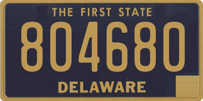 DE license plate 804680