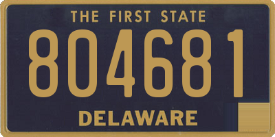 DE license plate 804681