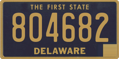 DE license plate 804682