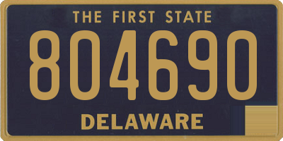 DE license plate 804690
