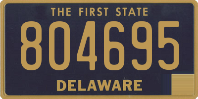 DE license plate 804695