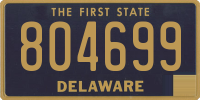 DE license plate 804699