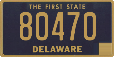 DE license plate 80470