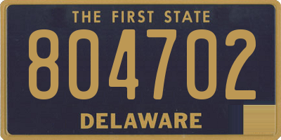 DE license plate 804702