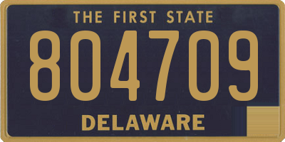 DE license plate 804709