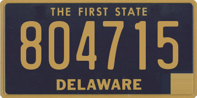 DE license plate 804715