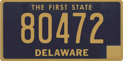 DE license plate 80472