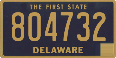 DE license plate 804732