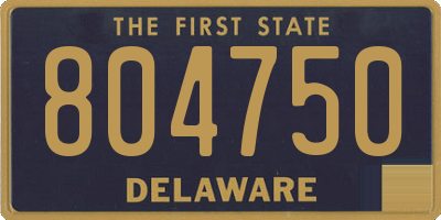 DE license plate 804750