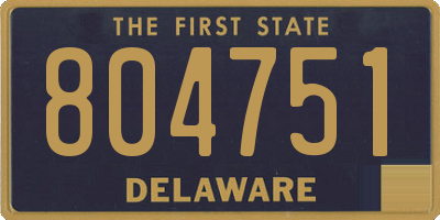 DE license plate 804751