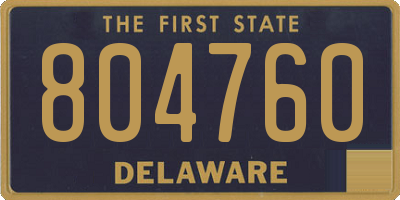 DE license plate 804760
