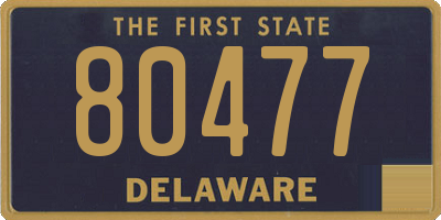 DE license plate 80477