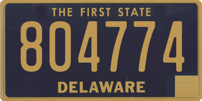 DE license plate 804774