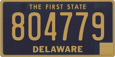DE license plate 804779