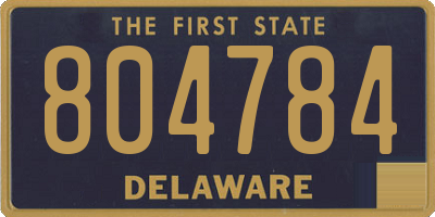 DE license plate 804784