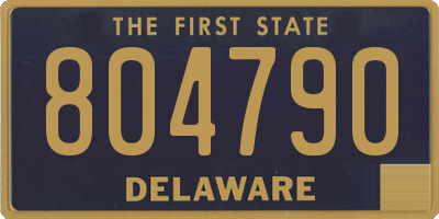 DE license plate 804790