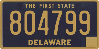 DE license plate 804799