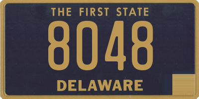 DE license plate 8048