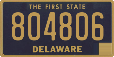 DE license plate 804806