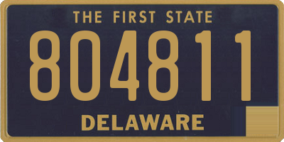 DE license plate 804811