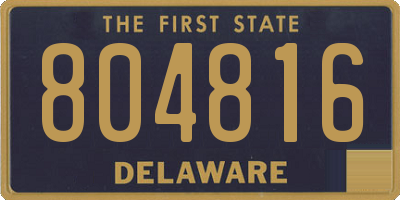 DE license plate 804816