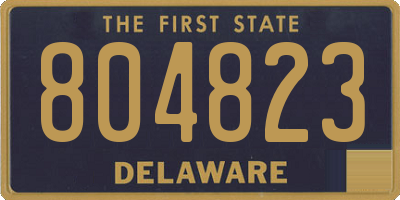 DE license plate 804823