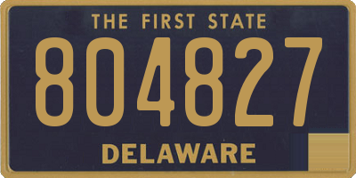 DE license plate 804827