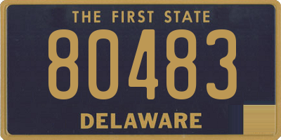 DE license plate 80483