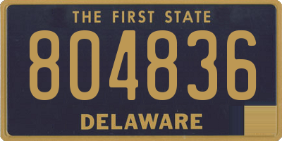 DE license plate 804836