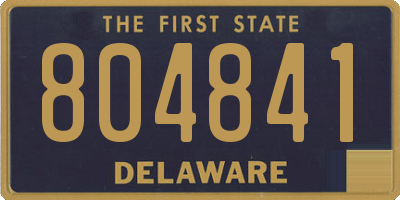 DE license plate 804841