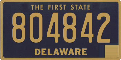 DE license plate 804842