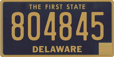 DE license plate 804845