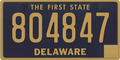 DE license plate 804847