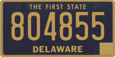 DE license plate 804855
