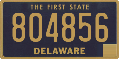 DE license plate 804856