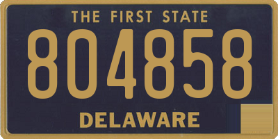 DE license plate 804858
