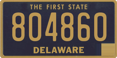 DE license plate 804860