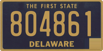 DE license plate 804861