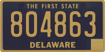 DE license plate 804863