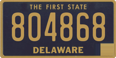 DE license plate 804868